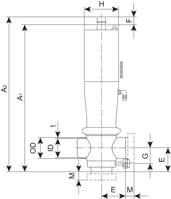 VALVE SMP-BC-W-DN50-30-NC-FPM